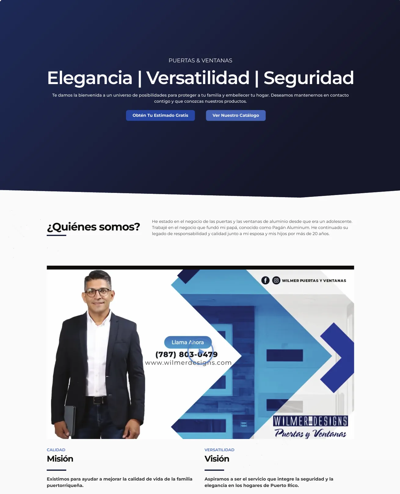 Wilmer Designs website